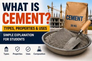 What is Cement? Types, Properties & Uses (Simple Explanation for Students)