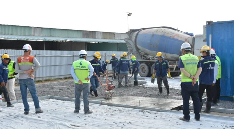 concreting work