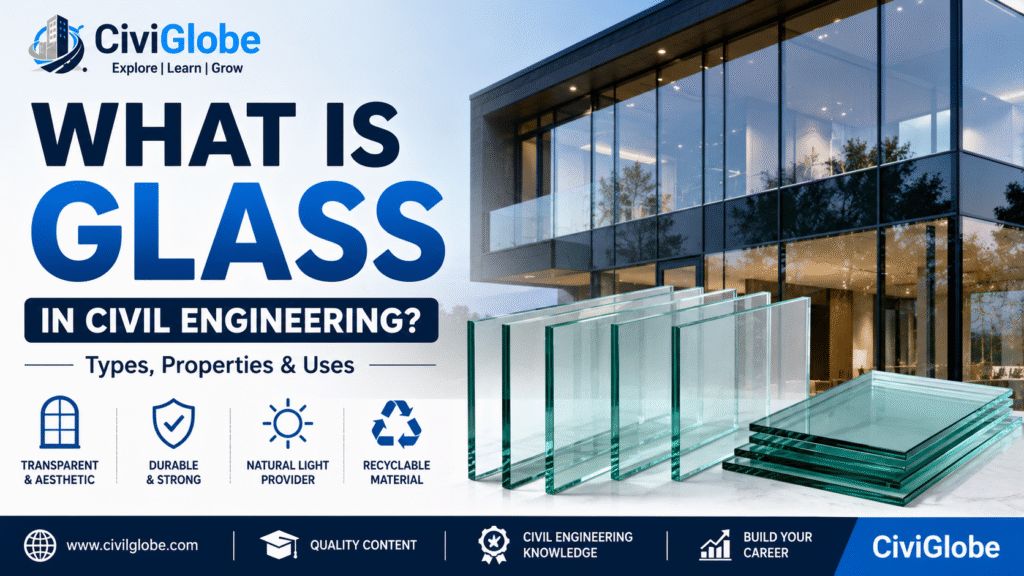What is Glass in Civil Engineering - Types, Properties and Uses | CiviGlobe