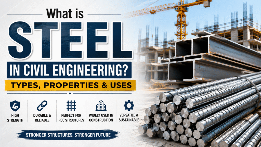 What is Steel in Civil Engineering Types Properties and Uses